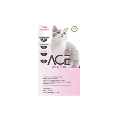 Attēls no Pakaiši kaķiem ACE Baby Powder cement. 10L 0.6-2.38mm