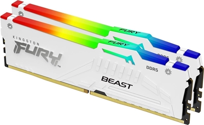 Изображение Pamięć Kingston Fury Beast RGB, DDR5, 32 GB, 6800MHz, CL34 (KF568C34BWEAK2-32)