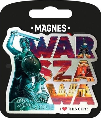 Изображение Pan Dragon Magnes I love Poland Warszawa ILP-MAG-A-WAR-08