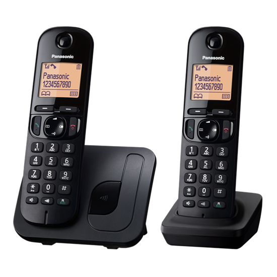 Picture of Panasonic | Cordless | KX-TGC212FXB | Built-in display | Caller ID | Black | Phonebook capacity 50 entries | Speakerphone