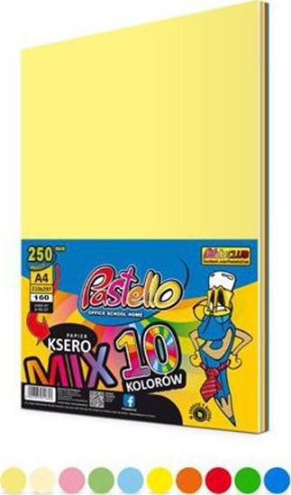 Изображение Pastello Papier ksero A4 160g mix kolorów 250 arkuszy