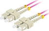 Изображение Patchcord światłowodowy Mm Sc/Upc-Sc/Upc Duplex 3.0mm 2m fioletowy