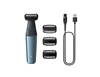 Изображение Philips 3000 series showerproof body groomer BG3027/05 Skin friendly shaver 3 click-on combs, 60mins cordless use/1h charge.