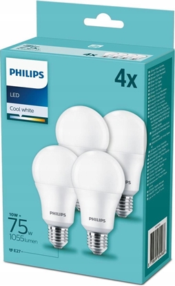 Attēls no Philips LED Lamp E27 4-Pack 75W 4000K