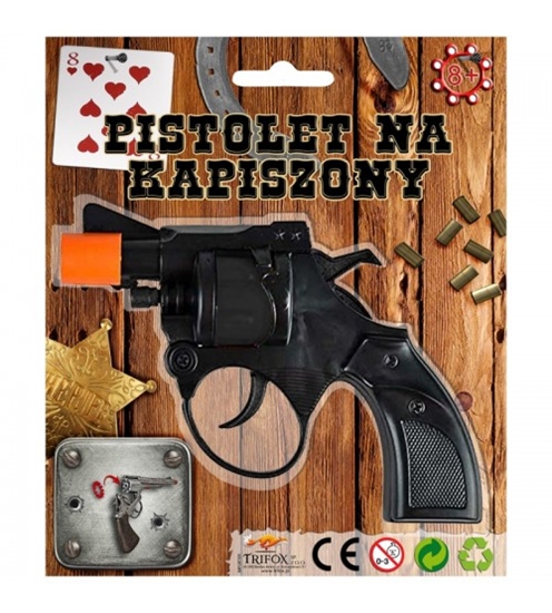 Изображение Pistole plastmasas šaujai ar pistongām 13 cm 8+ CHT409C25