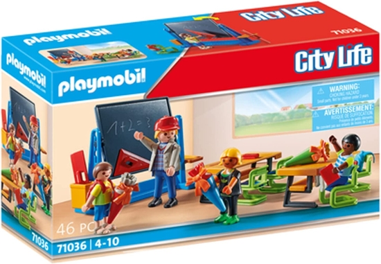 Picture of Playmobil PLAYMOBIL 71036 City Life First Day of School Construction Toy