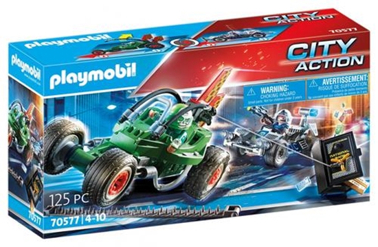 Picture of Playmobil Policyjny gokart: Pościg za włamywaczem do sejfu (70577)