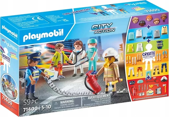 Picture of Playmobil Zestaw z figurkami Figures 71400 My Figures: Służby ratownicze