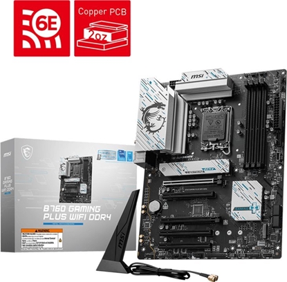 Изображение Płyta główna MSI MSI B760 GAMING PLUS WIFI DDR4 7D98-043R S1700 retail