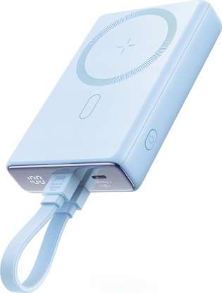 Picture of Powerbank Joyroom Powerbank Joyroom JR-PBM01 MagSafe 10000mAh 20W z podstawką + kabel Lightning / USB-C niebieski