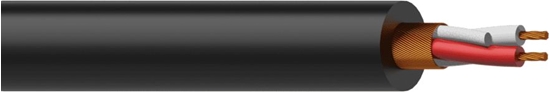 Picture of Przewód Procab Procab MC305/1 Balanced microphone cable - flex 2 x 0.23 mm2- 24 AWG 100 meter, black