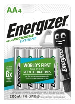 Изображение R6/AA akumulatori 1.2V Energizer Recharge Extreme Ni-MH HR6 2300 mAh 1 gb.