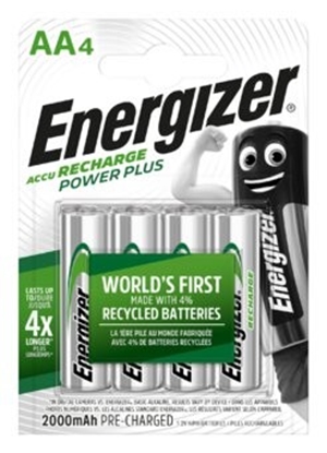 Изображение R6/AA akumulators 1.2V Energizer Recharge Power Plus Ni-MH HR6 2000 mAh 1 gb.