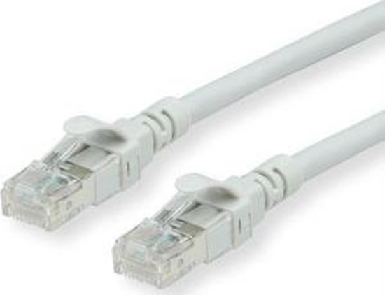 Picture of Roline ROLINE - Patch- Cable - RJ- 45 (M) to RJ- 45 (M) - 15 m - UTP - CAT 6a - halogen free, shaped, stranded - gray (21.15.2708)