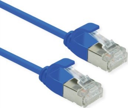 Picture of Roline ROLINE F/UTP DataCenter Patch Cord Cat.6A (Class EA), LSOH, bardzo cienki, niebieski, 3 m