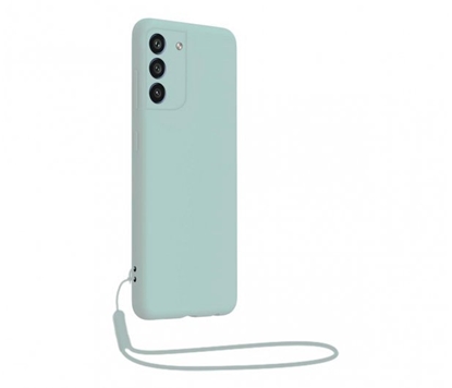 Attēls no Samsung Galaxy S22 Soft Touch Case with Strap By BigBen Light Blue