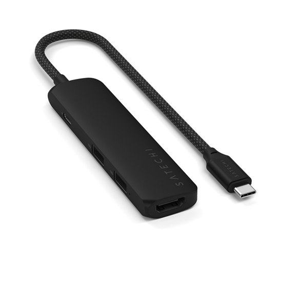 Picture of Satechi 4-in-1 USB-C Slim Multiport Adapter 4K - Black