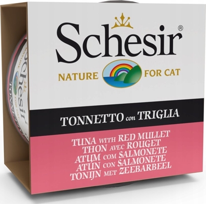 Изображение Schesir SCHESIR dla kotów Oceanic Adult w Galarecie Tuńczyk z Czerwonym Muletem 85g