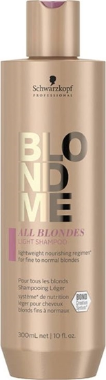 Изображение Schwarzkopf Schwarzkopf Professional Blond Me All Blondes Light Shampoo Szampon do włosów 300ml