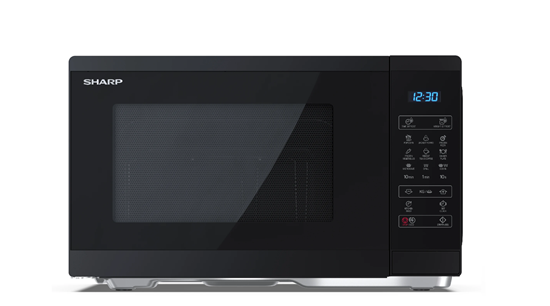 Picture of Sharp | Microwave Oven with Grill | YC-MG252AE-B | Free standing | 25 L | 900 W | Grill | Black