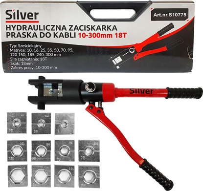 Изображение Silver ZACISKARKA HYDRAULICZNA DO KABLI 10-300mm 18 TON /SILVER EX10775