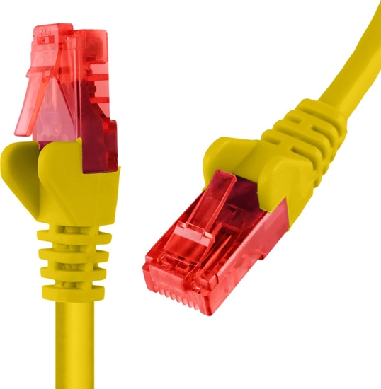 Изображение Spacetronik Kabel RJ45 CAT 6 U/UTP AWG24 żółty 5m