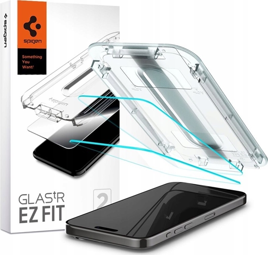 Изображение Spigen Spigen Glas.TR iPhone 16 Pro Max "EZ FIT" 2 szt. clear szkło hartowane AGL07907