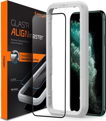 Picture of Spigen SZKŁO HARTOWANE SPIGEN ALM GLASS FC IPHONE 11 PRO BLACK