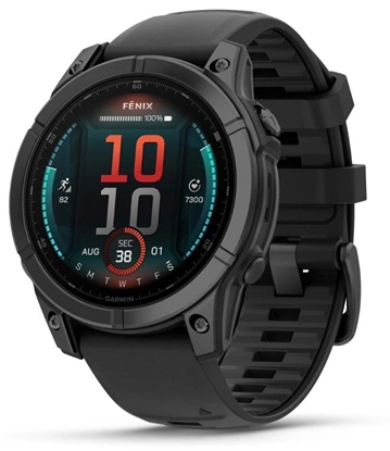 Attēls no Sportinis laikrodis GARMIN Fenix E, 47mm Amoled, Slate Gray Steel/Black