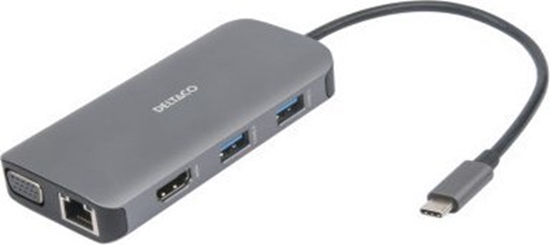 Picture of Stacja/replikator Deltaco USB-C (USBC-HDMI25)