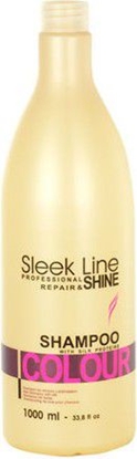 Attēls no Stapiz Sleek Line Colour Shampoo Szampon z jedwabiem do włosów farbowanych 1000ml