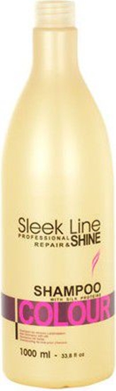 Picture of Stapiz Sleek Line Colour Shampoo Szampon z jedwabiem do włosów farbowanych 1000ml