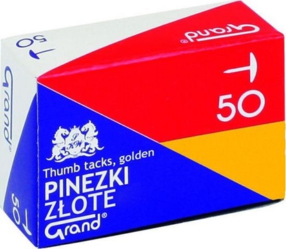 Изображение Staples Pinezki złote, 50 sztuk