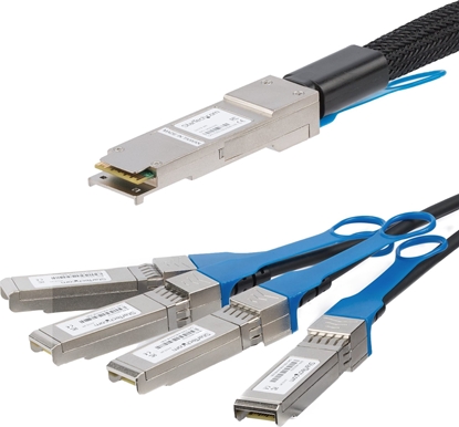 Attēls no StarTech StarTech.com QSFP4SFP10C5 kabel sieciowy Czarny 5 m