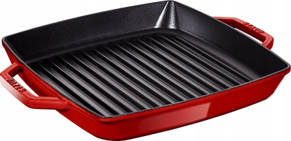 Attēls no Staub Square Grill Pan  33cm cast iron, cherry, induction