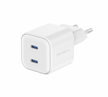 Picture of Swissten GaN PD 2x USB-C Travel Charger 20W