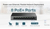 Изображение Switch|TP-LINK|LS109P|Desktop/pedestal|9x10Base-T / 100Base-TX|PoE+ ports 8|LS109P