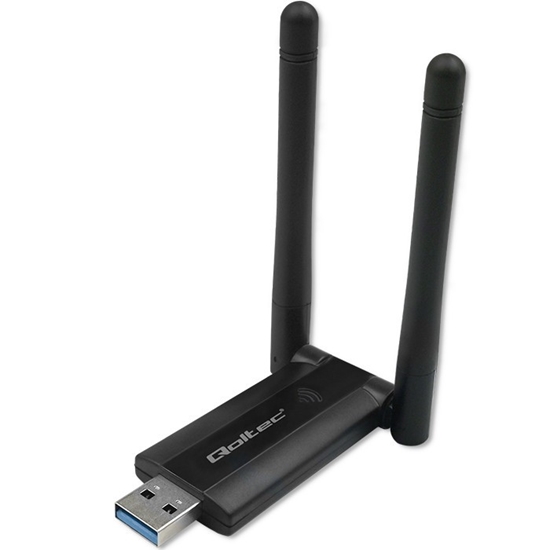 Picture of Szybki bezprzewodowy adapter USB DUAL Wi-Fi 2 x 2dBi | Standard  AC | USB 3.0 | 1200Mbps 