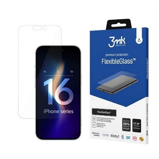 Изображение Szkło hybrydowe FlexibleGlass iPhone 16 