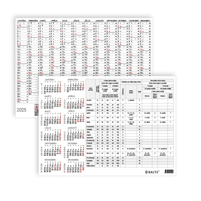 Изображение Tabula-plānotājs, 2025 gadam EKO Simple, A4 formāts