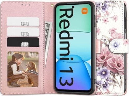 Изображение Tech-Protect TECH-PROTECT WALLET XIAOMI REDMI 13 BLOSSOM FLOWER