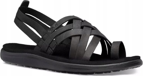 Picture of Teva W'S Voya Strappy Leather, BLK, 37 (us 6); uk 4