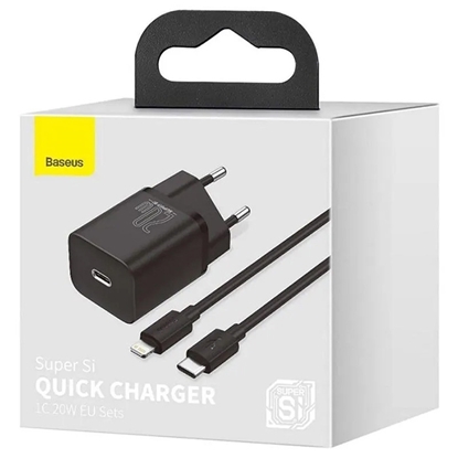 Picture of Tīkla lādētājs Super Si 1C USB-C 20W melns