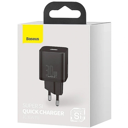 Picture of Tīkla lādētājs Super Si 30W USB-C QC3.0 PD, melns