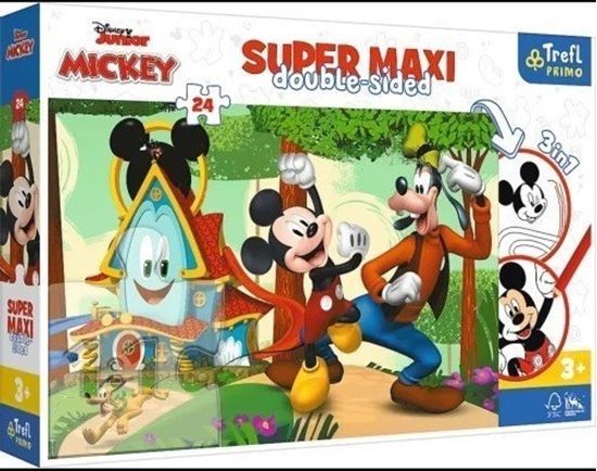 Изображение Trefl PUZZLE 24EL TREFL SUPER MAXI MICKEY WESOLY DOMEK