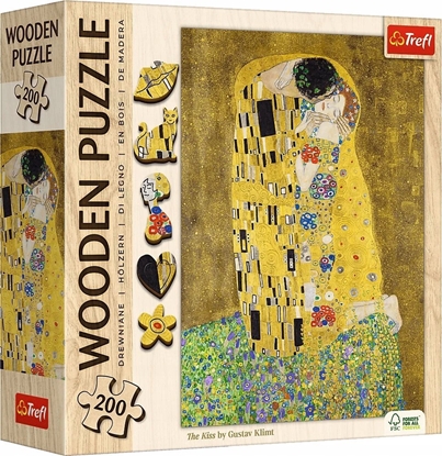 Picture of Trefl Puzzle drewniane 200 elementów Pocałunek Gustav Klimt