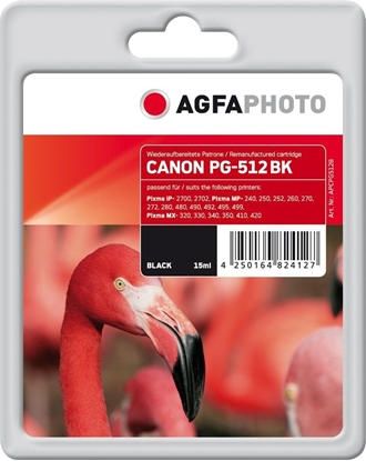 Attēls no Tusz AgfaPhoto Tusz APCPG512B / PG-512 (Black)