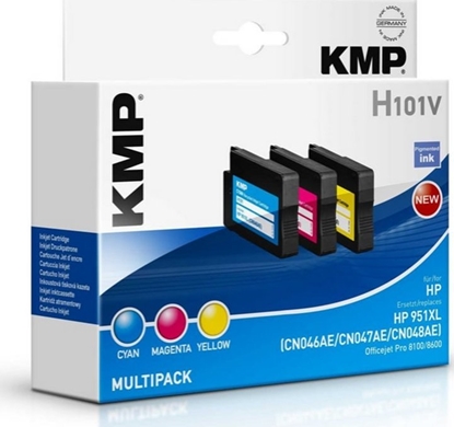 Attēls no Tusz KMP KMP H101V Multipack C/M/Y kompatibel mit HP 951 XL - 1723,4050