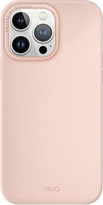 Изображение Uniq UNIQ etui Lino do iPhone 14 Pro 6,1" różowy/pink blush