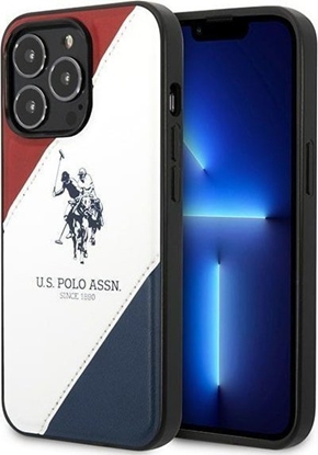 Attēls no US POLO Etui US Polo do iPhone 14 Plus 6,7" biały/white Tricolor Embossed